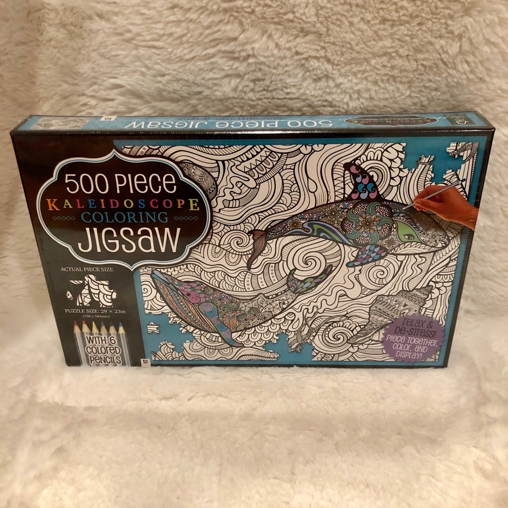 Kaleidoscope Coloring Jigsaw
